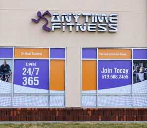Anytime Fitness StoreFront Window Graphics