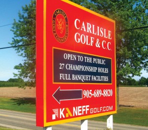 Carlisle Golf & C.C. Outdoor Sign