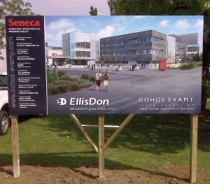 EllisDon Seneca Construction Site Sign
