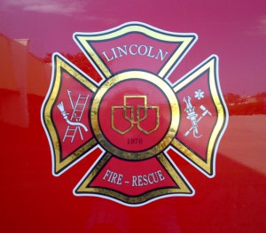 Lincoln Fire Department Reflective Vehicle Decal