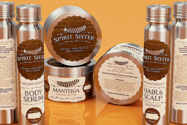 Spirit Sisters Custom Product Labels