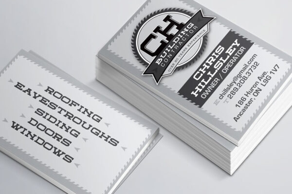 CH Building Contractor Business Card Design