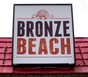 Bronze Beach Backlit Sign